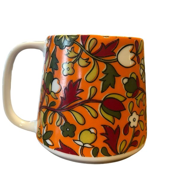 Retro 70's Hippie Vibe Funky Flower Unique Coffee Mug Unbranded - Picture 3 of 7